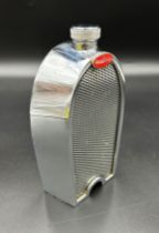 1960S BUGATTI RADIATOR GRILL DECANTER Bugatti spirit decanter, chromed with Bugatti enamel badge and