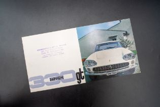 1965 FERRARI 330 GT BROCHURE An original 8-page folded 330 GT Sales Brochure. In Italian, French and