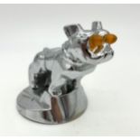 MACK TRUCKS BULLDOG MASCOT Hollowcast with chromed finish and orange illuminating eyes. Complete