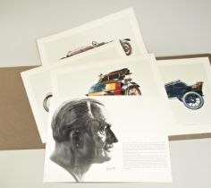 1963 PORSCHE FACTORY ART PORTFOLIO Released by Porsche in 1963, this collection of 18 lithographic