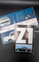 BMW 2002 TURBO AND Z1 BROCHURES 1973 BMW 2002 Brochure, fold out brochure, 8 pages, English, in