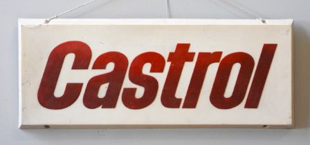 CASTROL FIBREGLASS SIGN Original fibreglass sign as used for display in UK garages in the 1970s-