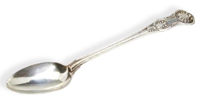 A KINGS HONEYSUCKLE PATTERN BASTING SPOON, HAYNE & CATER, LONDON 1855. A good, heavy basting spoon