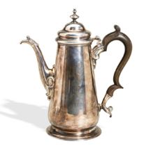 A COFFEE POT, LONDON 1751. A straight sided tapering coffee pot made by Thomas Whipham in London