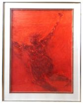 DAVID BRUMBACH (1948-1992) 'RED GIANT' (1979) WATERCOLOUR/PAPER, signed and dated in lower right