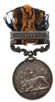ZULU WAR 1879, SOUTH AFRICA MEDAL,  awarded to Private C. Corps 1/13th Foot, (36/1456) stamped along