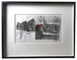 DAVID CHANDLER (20TH CENTURY) 'MINTY'S' INK / WATERCOLOUR ON HANDMADE RAG PAPER, signed and titled