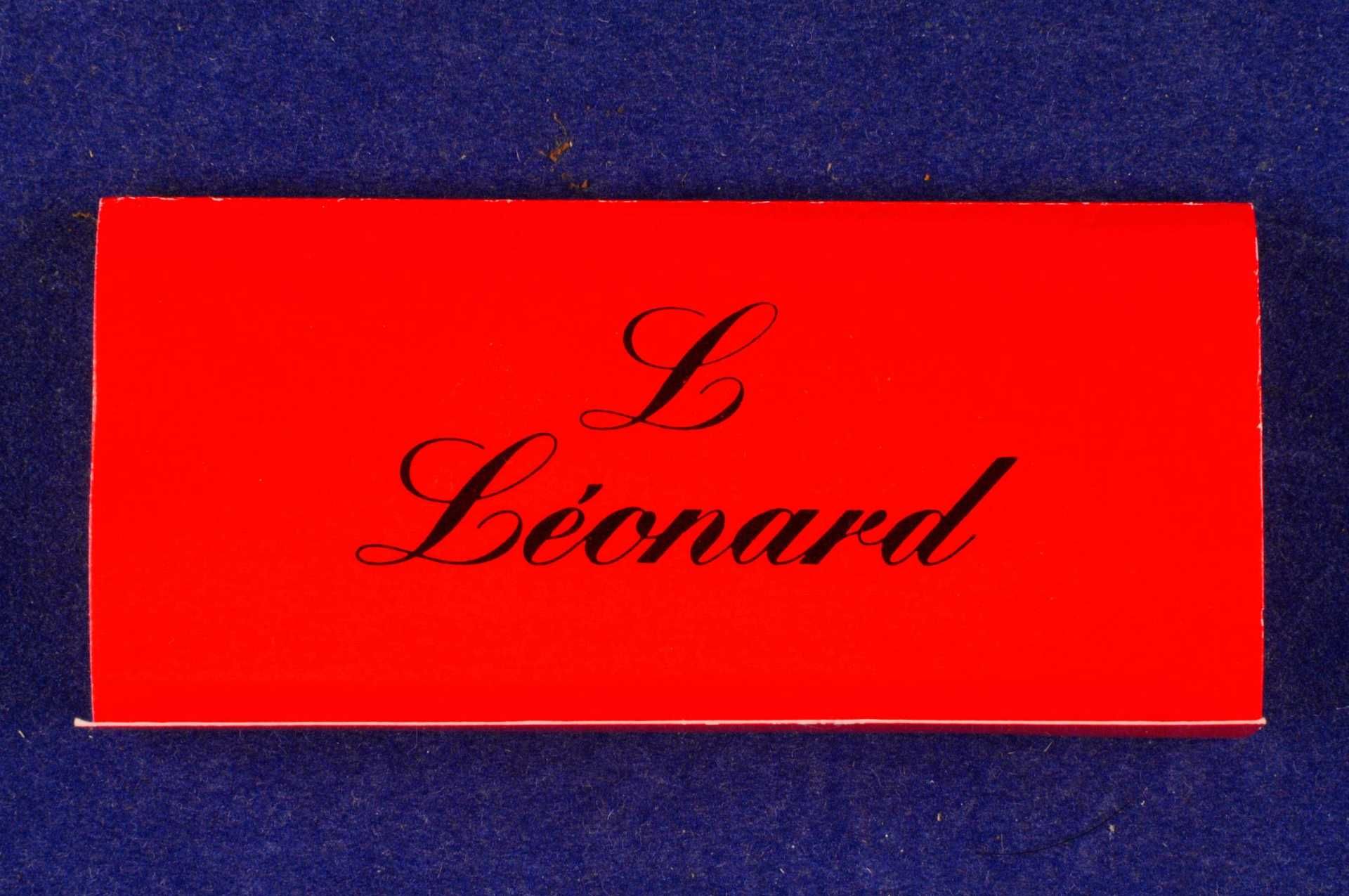  \Leonard Geneve\ Herrenarmbanduhr. Ca. 35mm, Schweiz, Gehäuse Gold Double mit Edelstahldeckel, Gehä - Bild 4 aus 5