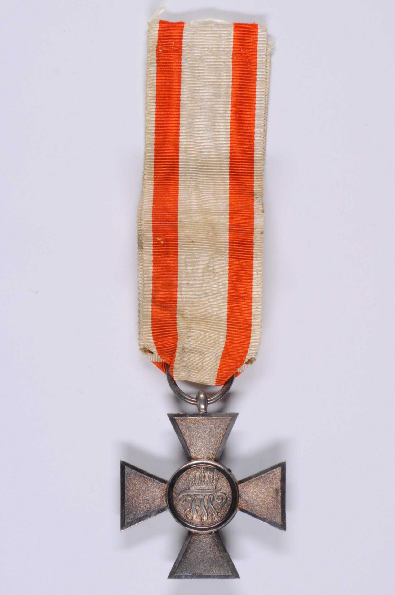 Preußen, Roter Adler Orden, Kreuz 4. Klasse, Silber, gekörnte Arme, am Band, OEK 1704, dazu Verleihu - Bild 3 aus 3