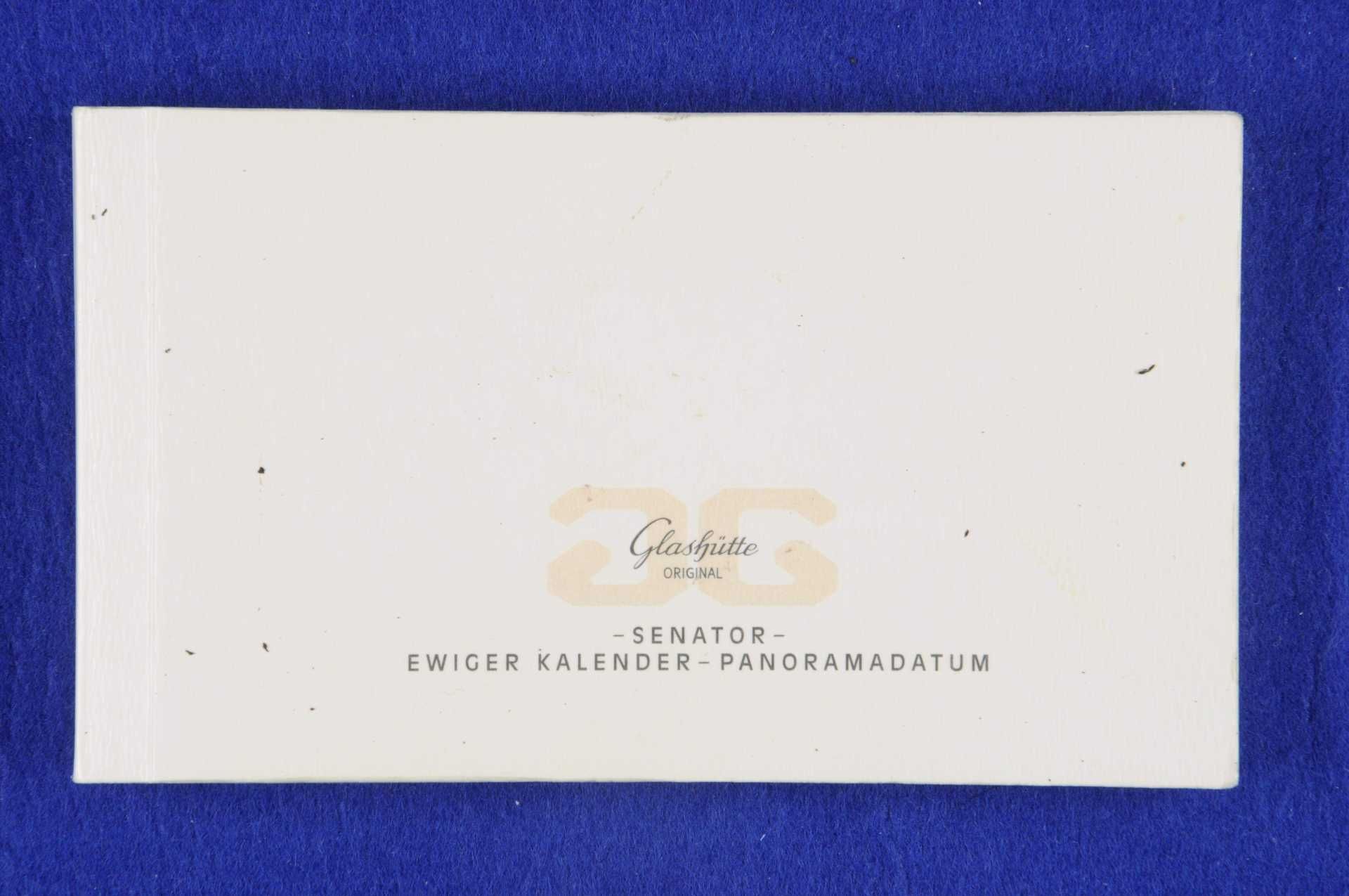Glashütte Original Senator Ewiger Kalender Herren Armbanduhr. Ca. 39mm, 750er Roségold Gehäuse, Auto - Bild 5 aus 5