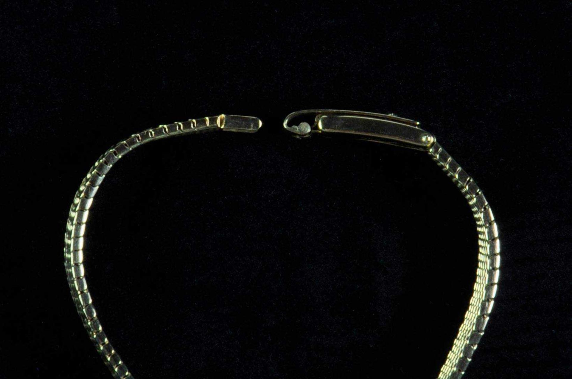 Zentra Disett Damenarmbanduhr. Ca. 17,2mm, 585er Gelbgold, Handaufzug. Länge ca. 18 cm, Gesamtgewich - Bild 8 aus 8