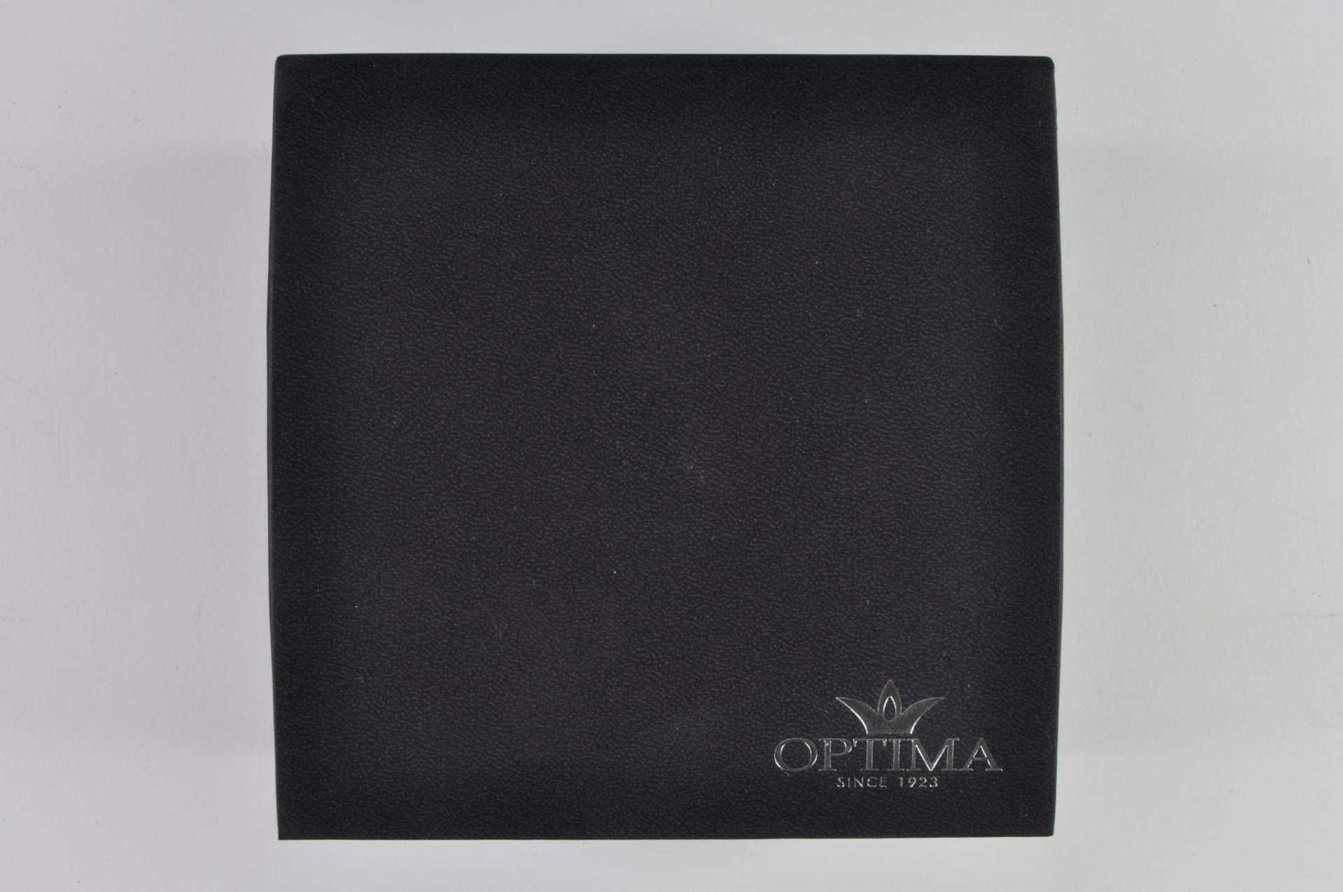 Optima Damenarmbanduhr. Ca. 35mm, Edelstahl, Quarz, Ref.-Nr.: OSL359-SS-D-8. Ziffernblatt in schwarz - Bild 10 aus 12