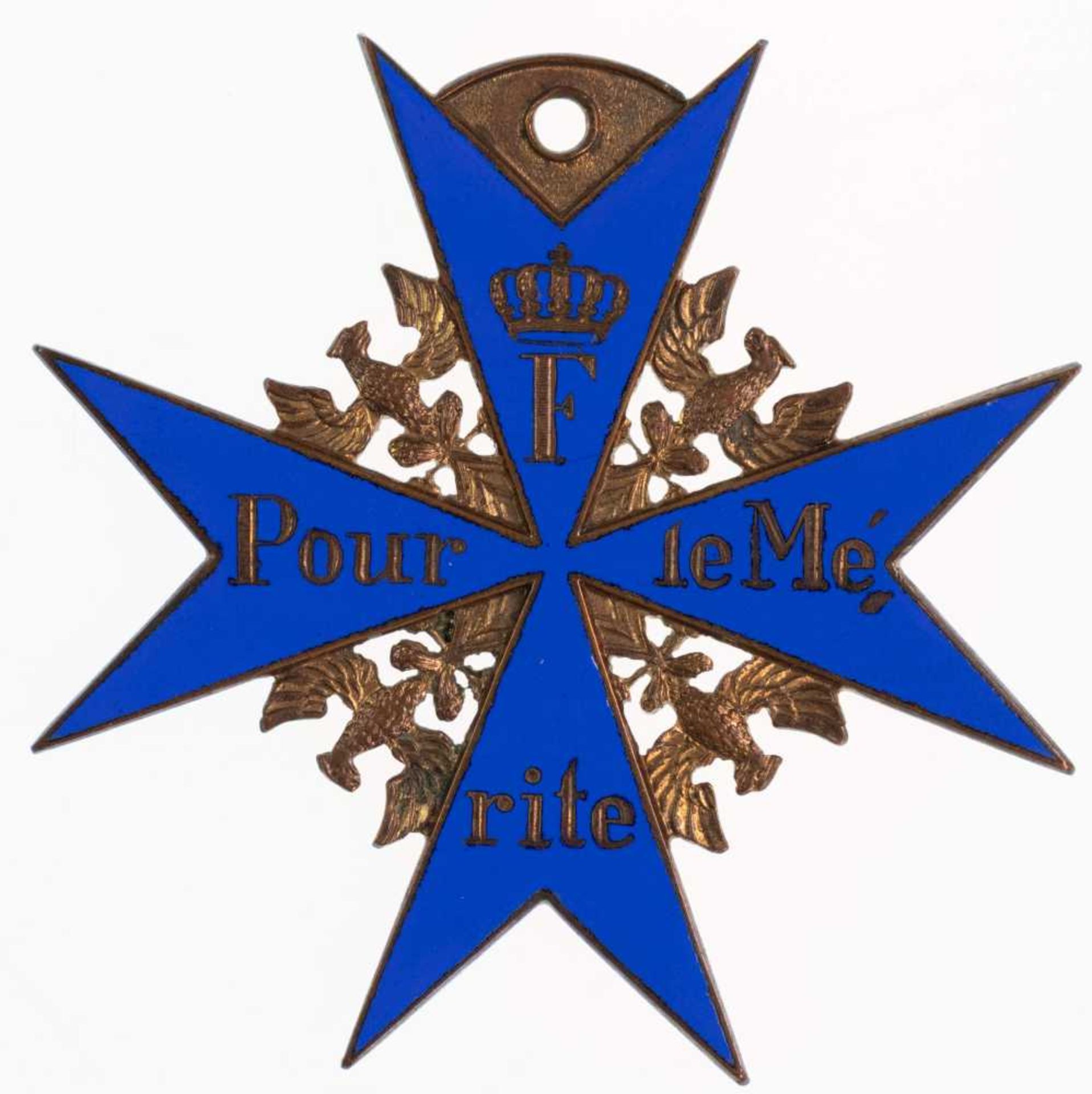 Preußen, Orden Pour le Merite für Militärverdienst Ordenskreuz, Zweitstück, Juweliersanfertigung, Bu