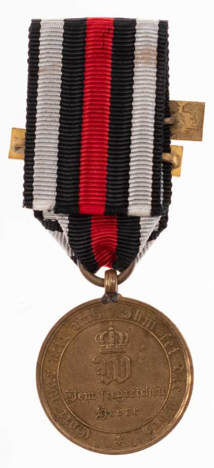 Prussia, war medal 1870 / 71 for fighter, OEK 1941 / 1, at the volume, in addition to it combat ribb - Image 2 of 2