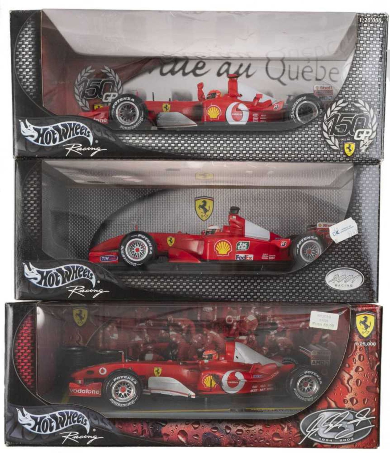 FERRARI 248 / 1, F2001 as well the limited special edition models 2003 World champion and 150 Ferrar