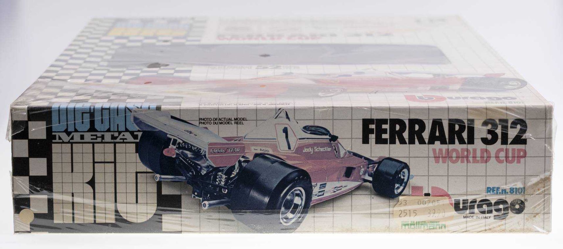 FERRARI 312 WORLD CUP (Jody Scheckter) as unopened assembly in old the Cast original packaging (thes - Image 3 of 3