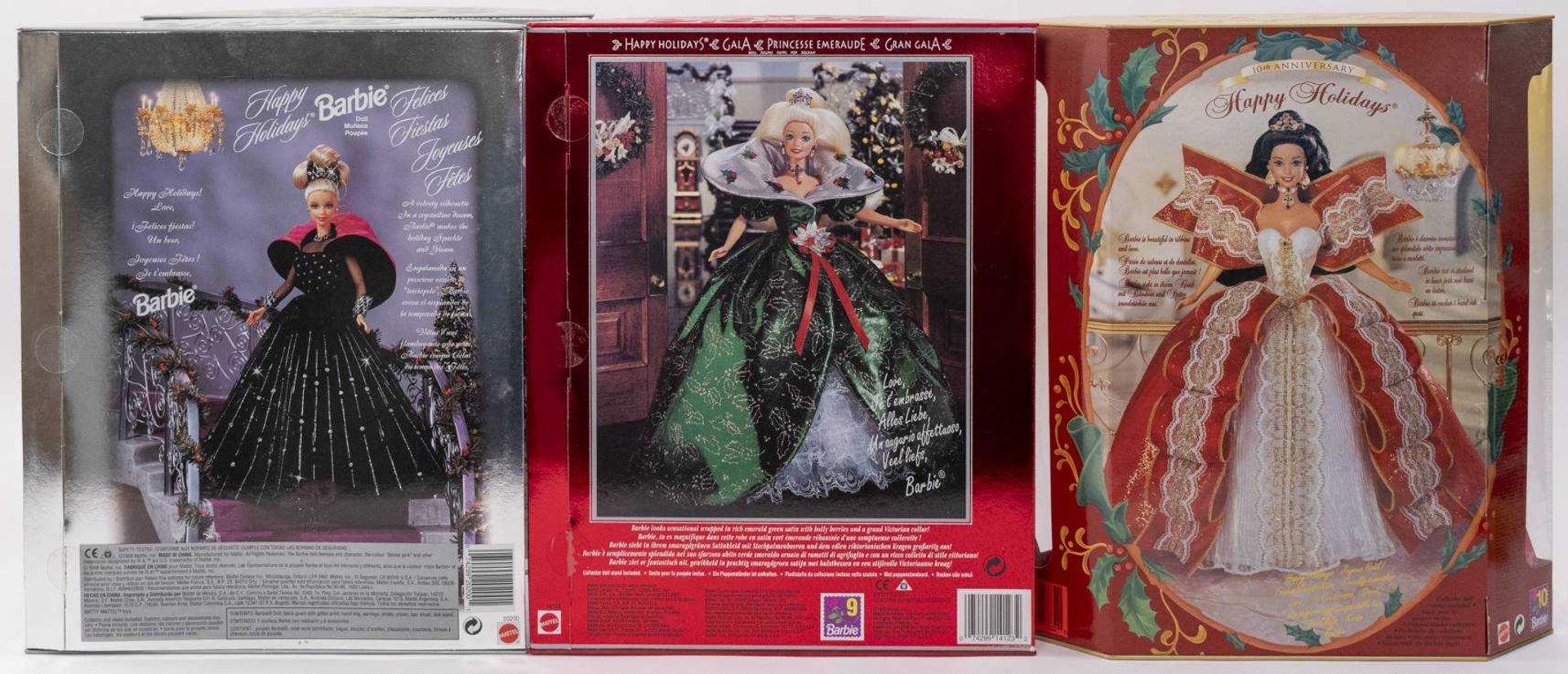 4 x Happy Holidays Collector mit 1995 Gala Princesse Emeraude Gran Gala (14123), 1997 Weihnachten (1 - Bild 6 aus 6