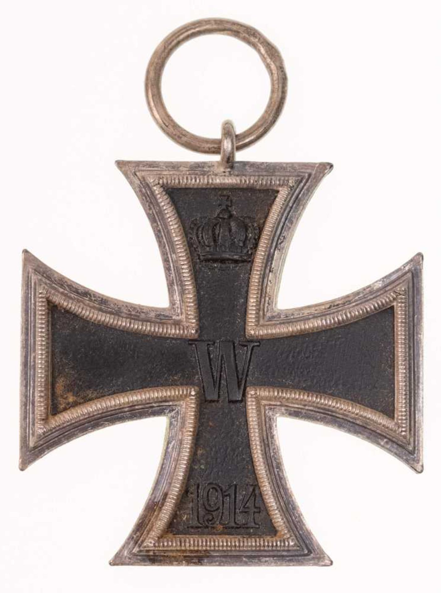 Preußen, Eisernes Kreuz 1914, 2. Klasse, Punze \800\ und \CD\ im Bandring, OEK 1909, Zustand 3.. - Bild 2 aus 2