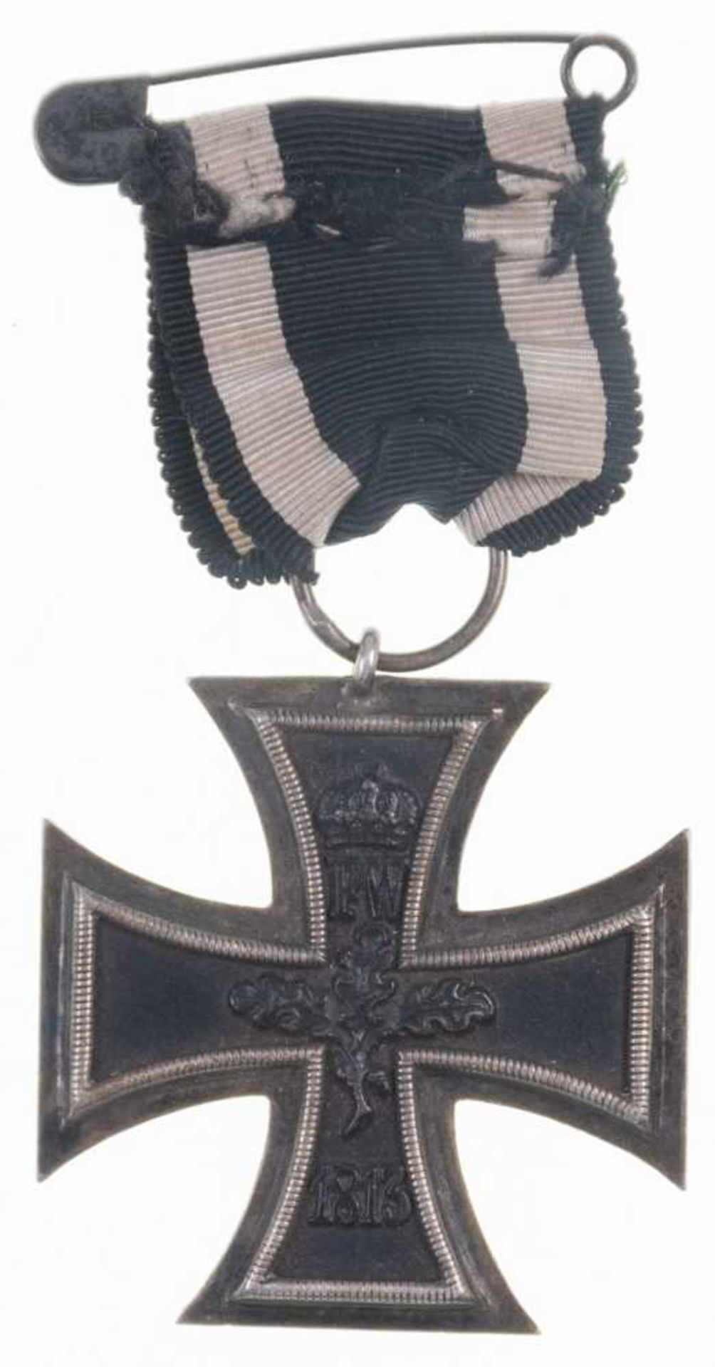 Prussia, Iron Cross 1914, 2. Class, OEK 1909, with ribbon cut, condition 2. - Image 2 of 2