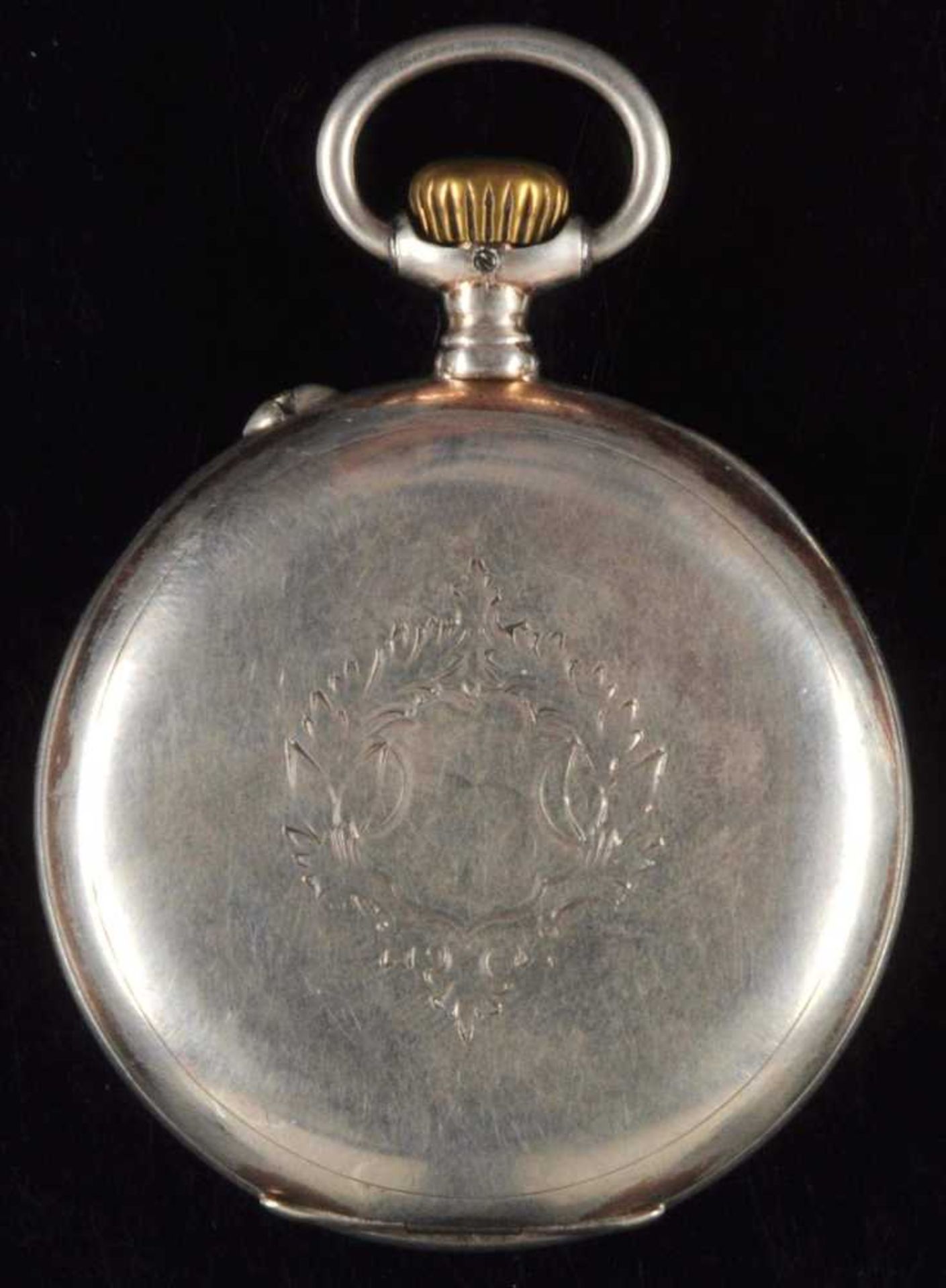 Longines \\grand Prix Paris\\ man pocket watch. Ca. 45 mm, with separate second, 1900, 800er silver, - Image 2 of 5