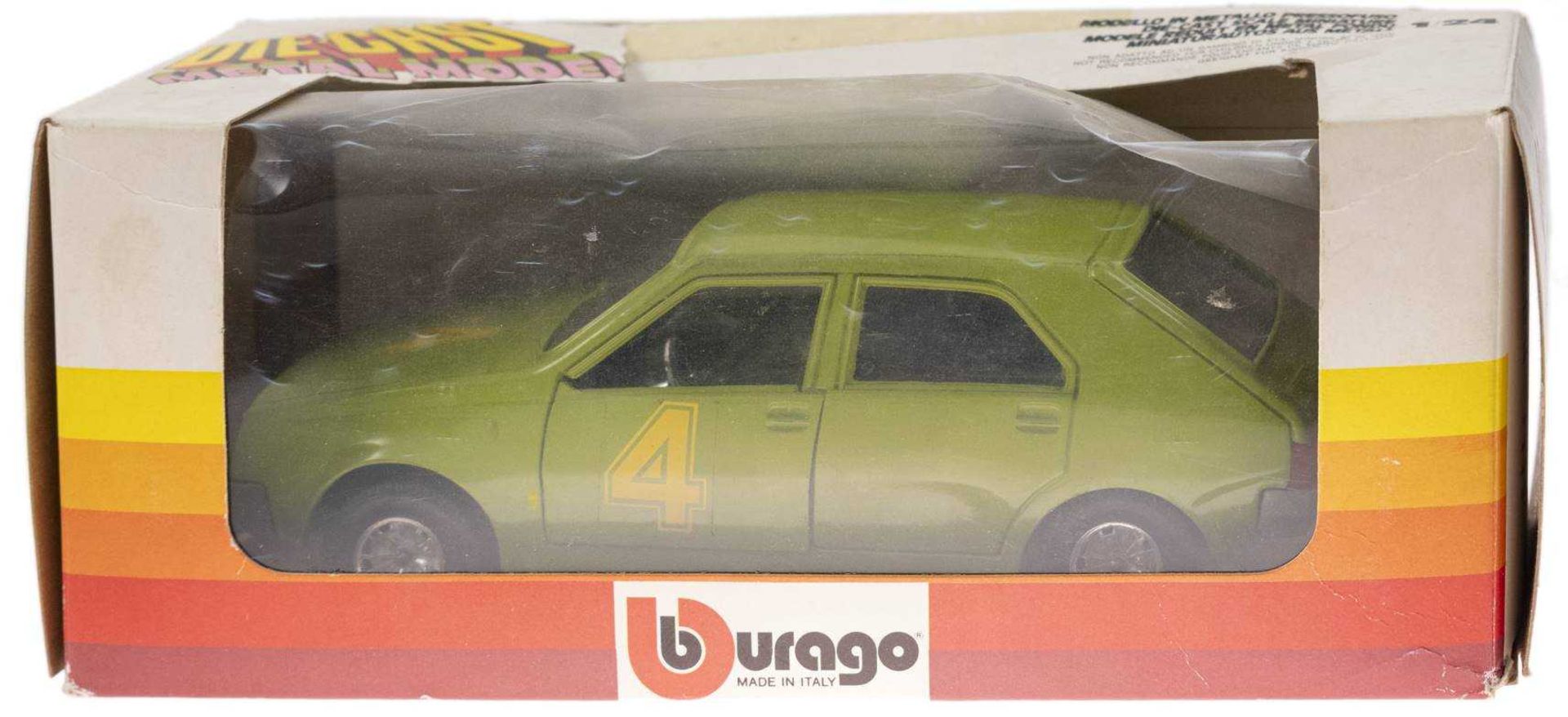 RENAULT 14 TL green with liftoff no. 4, perfect in old rainbow original packaging (these Mgl)