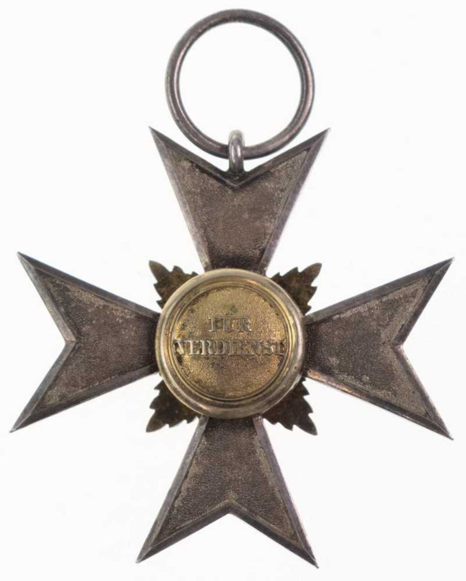 Waldeck und Pyrmont, Verdienstkreuz 4. Klasse, Silber, vergoldet, emailliert, OEK 2857, Zustand 2. - Bild 2 aus 2
