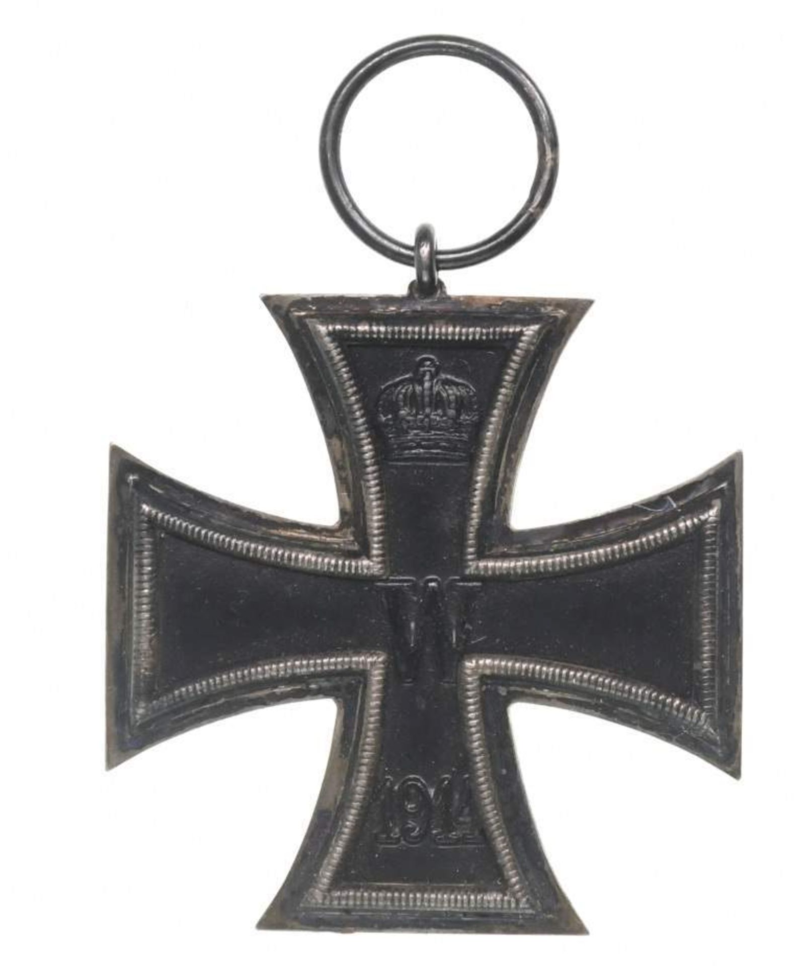 Prussia, 3 x Iron Cross 1914 2. Class, iron core, 2 x with band ring, 1 x label \\KO\\ in the band r - Image 2 of 6