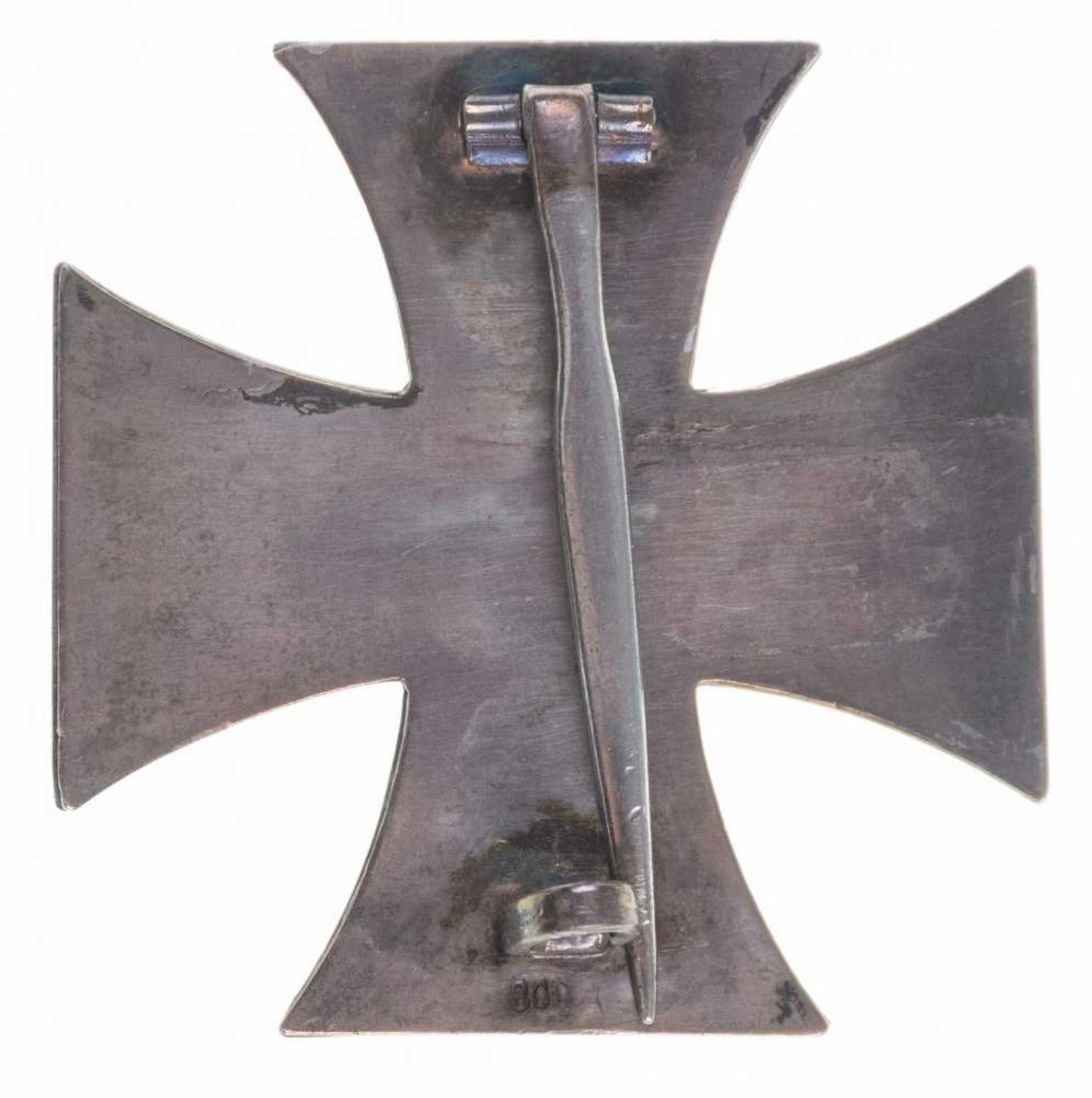 Prussia, Iron Cross 1914, 1. Class, slightly arched form, counter \\800\\ under against hook, OEK 19 - Image 2 of 2