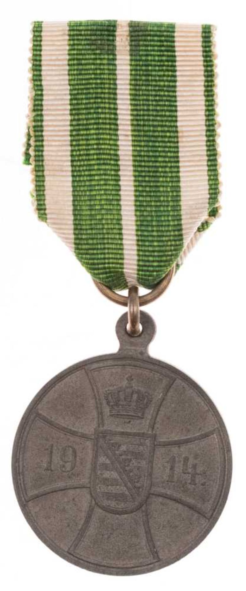 Sachsen-Altenburg, Tapferkeitsmedaille (1918-1919), am Band, OEK 2618/2, Zustand 2.