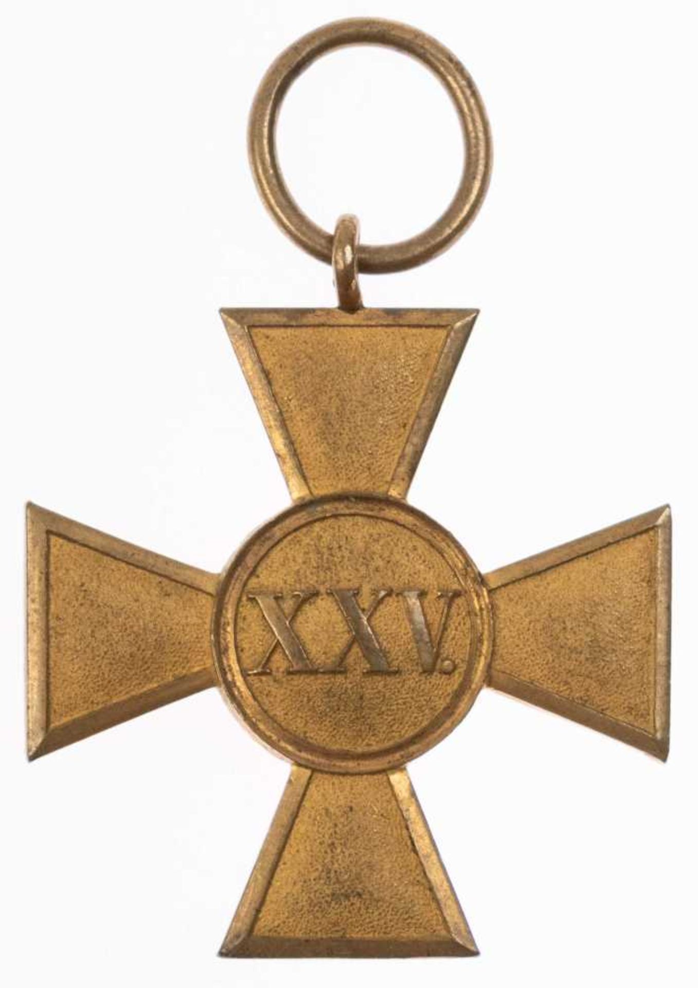 Preußen, Dienstauszeichnung, Kreuz für 25 Dienstjahre der Offiziere, 4. Form (1875-1894), feingekörn - Bild 2 aus 2