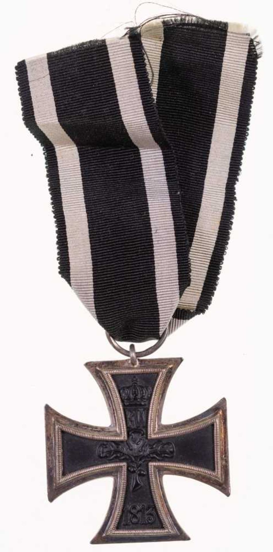 Prussia, Iron Cross 1914, 2. Class, unlesbare counter in the band ring, OEK 1909, with ribbon cut, c - Image 2 of 2