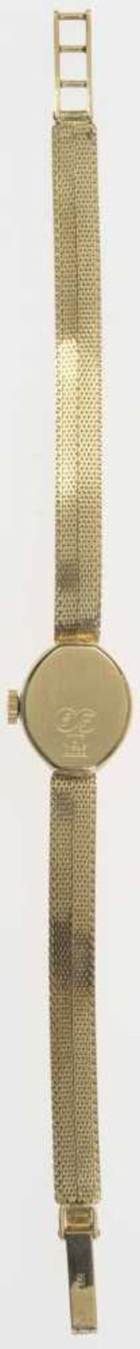 Excellent womens watch. 14.59 g. Fine, automatic, workable, in 585er yellow gold salaries, length ma - Image 2 of 2