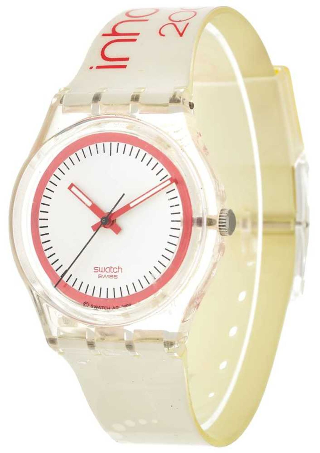 Swatch Colors of a city Inhorgenta 2001 gentlemen wrist watch. Ca. 34 mm, quartz, plastic. White dia