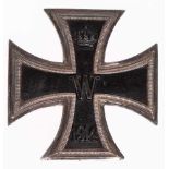 Prussia, Iron Cross 1914, 1. Class, flat form, OEK 1908, blackening in places faded, condition 2.