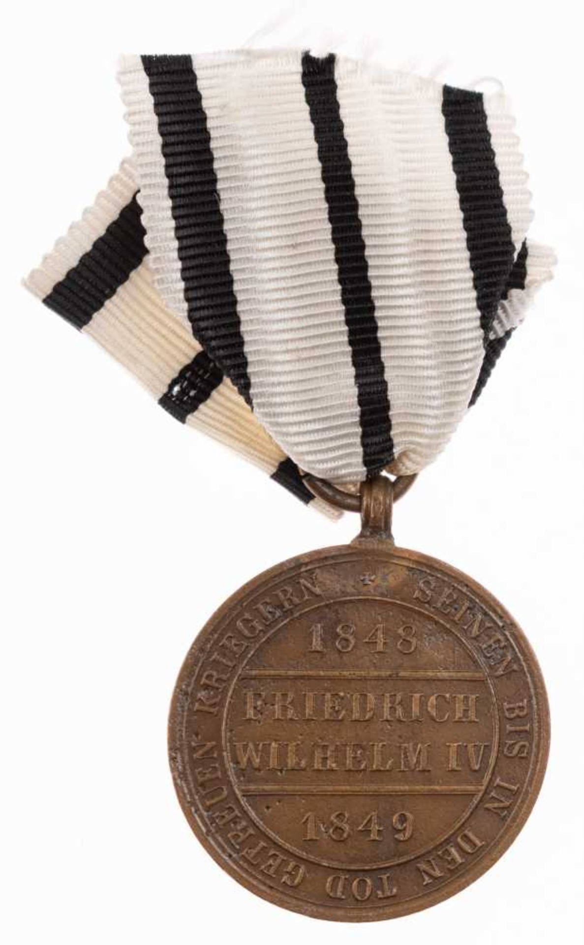 Prussia, Hohenzollern commemorative medal for fighter, bronze, at the ribbon cut, OEK 1796 / 1, cond - Image 2 of 2
