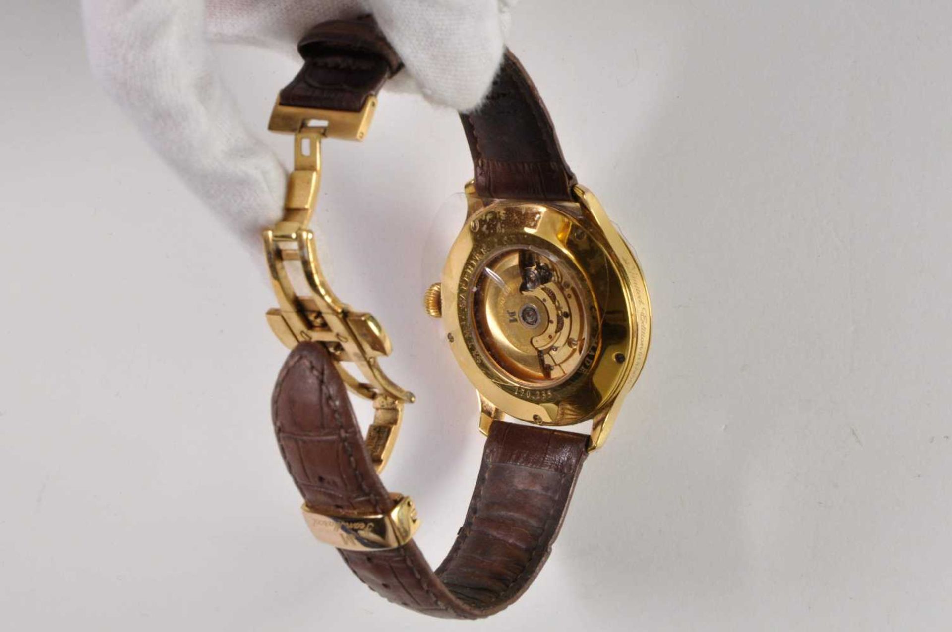 Jean Marcel Semper Herren Armbanduhr. Ca. 43mm, Edelstahl, Automatik, Saphirglas. Braun/weißes Ziffe - Bild 3 aus 5