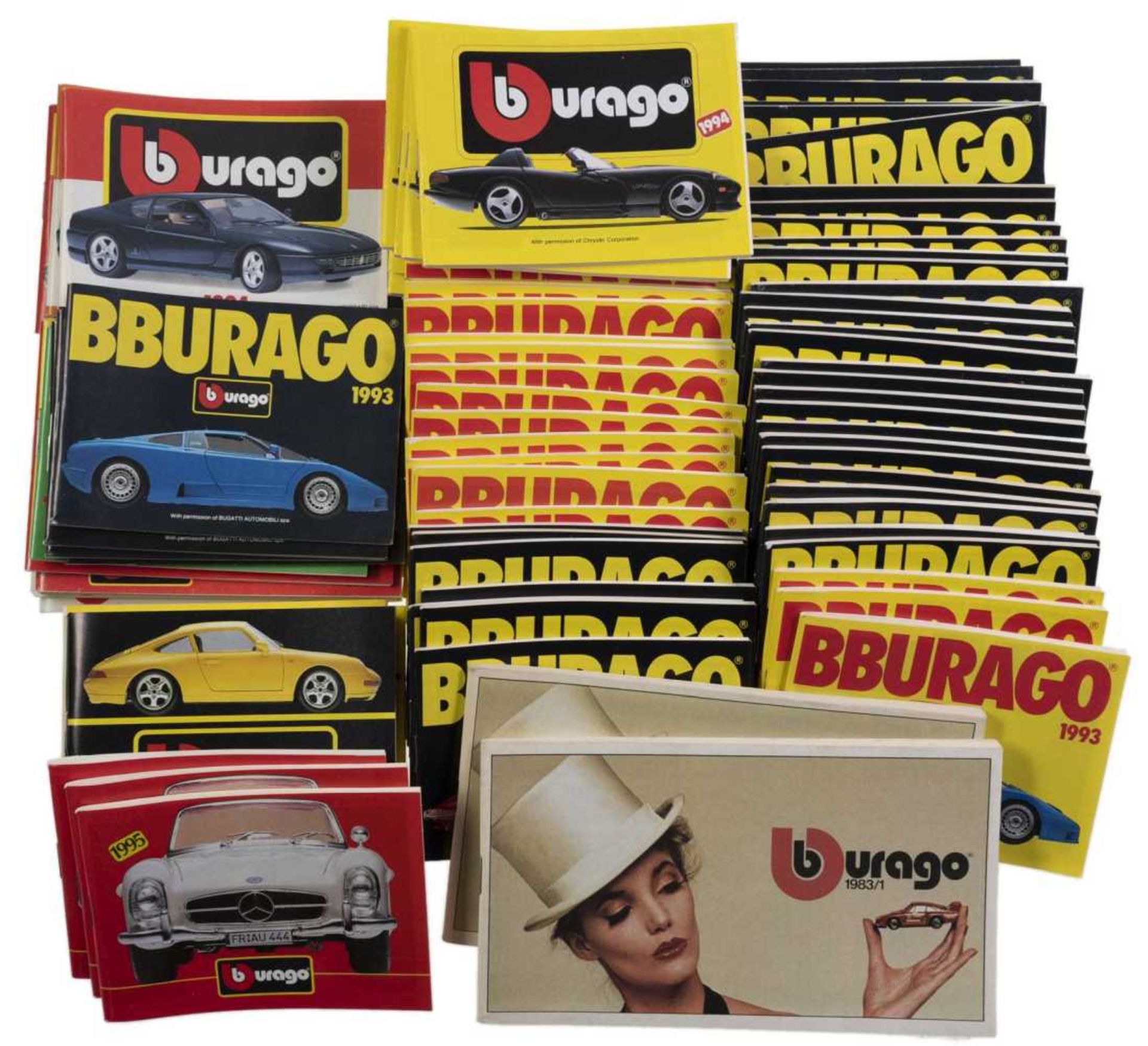 1983-1995, over 100 bags catalogues with 1983 (2), 1984 (3 in 2 variety), 1985, 1986 (2), 1989 (4),
