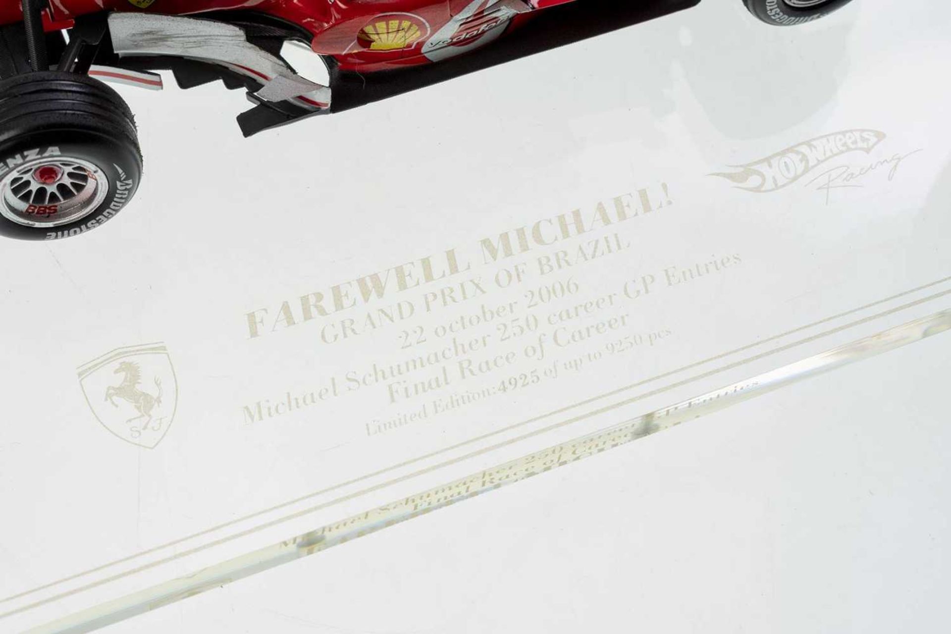 Ferrari F 248 formula 1, Michael Schumacher, Sao paulo, Brazil, 21.10.2006, complete with driver fig