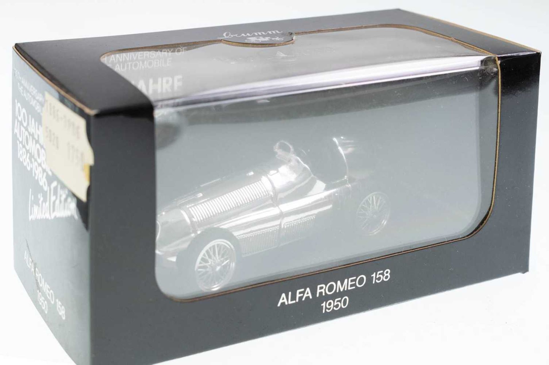 1886-1986, chromic set, 5 various models with Alfa romeo 158, Our Lady of Ransom W 125, Ferrari 375 - Image 2 of 2