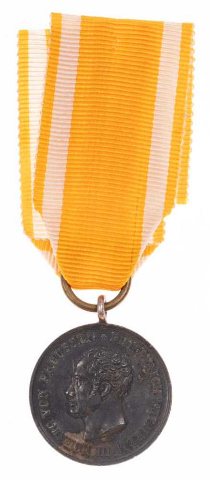Preußen, Verdienst-Ehrenzeichen für Rettung aus Gefahr, Silber, am Band, OEK 1867, angelaufen, Zusta