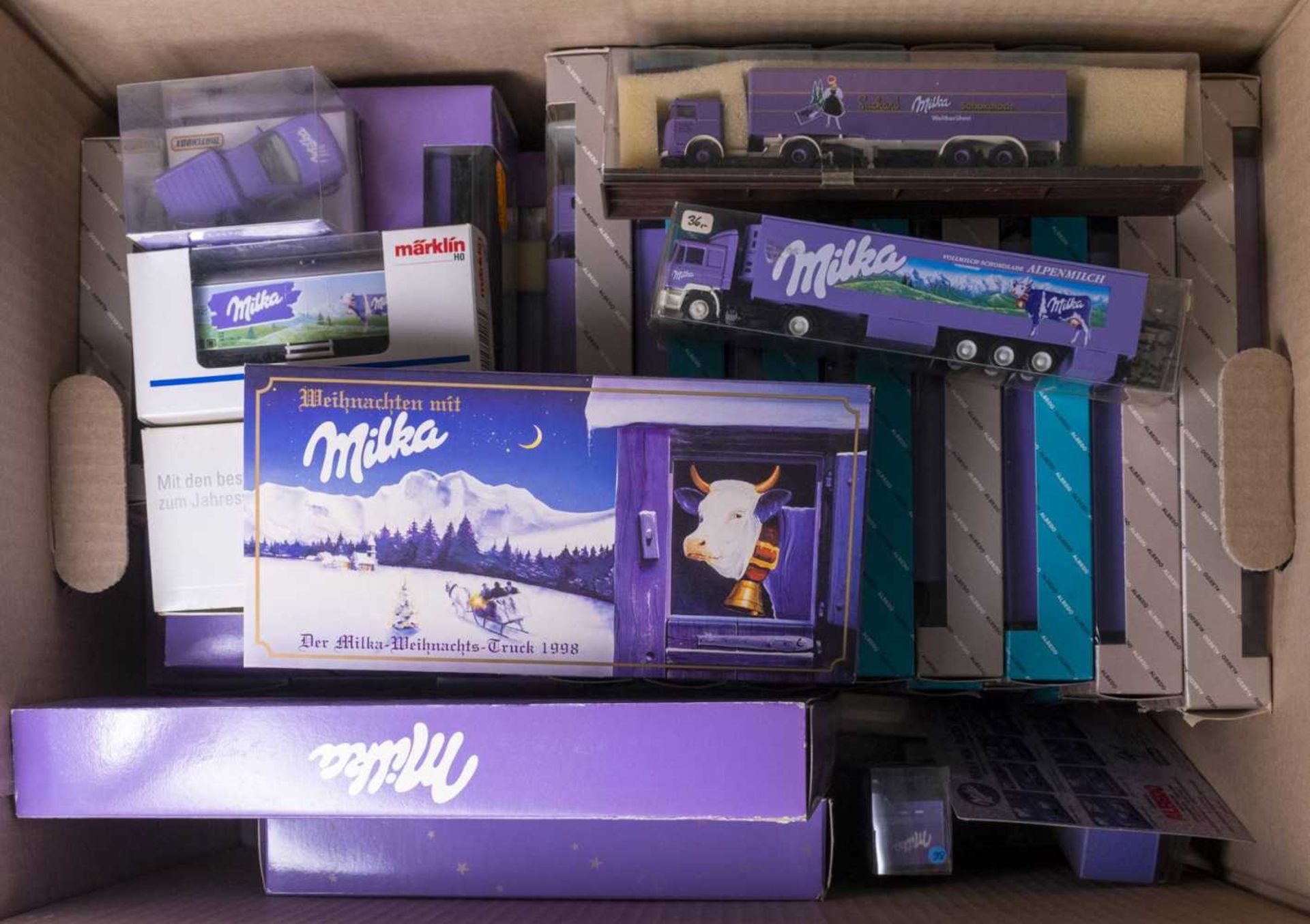 MILKA, over 40 models with mostly trucks from the 90s, apparently all various, in addition to it to - Image 2 of 2