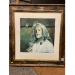 Robert Lenkiewicz 'Self Portrait with Rose 1998', signed limited edition print 208/500, with certifi