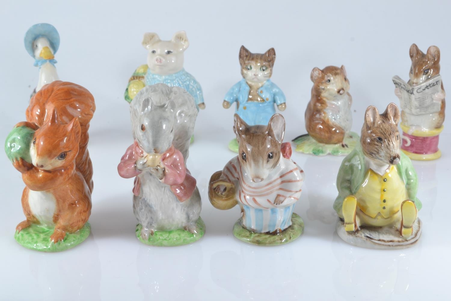 Twelve Beswick Beatrix Potter characters including Tom Kitten, Mrs. Tiggywinkle and Benjamin Bunny, - Image 3 of 8