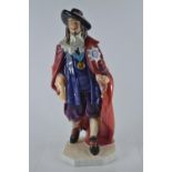 Royal Doulton hand-made and hand-decorated bone china figure of King Charles I, HN 3459, number 221