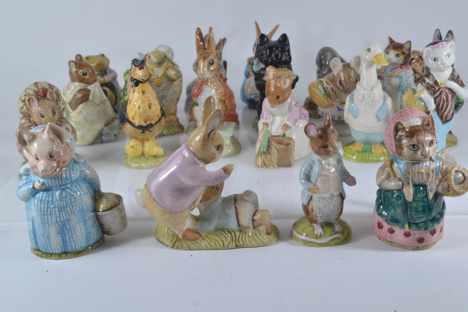 Twenty-three Beswick Beatrix Potter characters from the 70's and '80's including Duchess, Tomasina T - Image 2 of 7