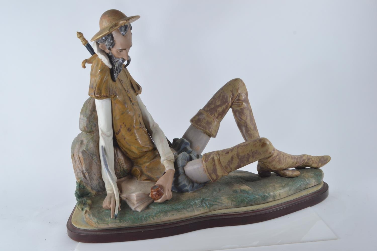 Lladro Don Quixote Letters to Dulcinea, by Salvador Debon Issued: 1978 - 1997 (AF). H38cm L52cm 