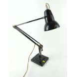 Herbert Terry Two Step anglepoise lamp in black H90cm