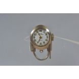 9ct gold cased Craftsman watch padlock charm, circa 1950, 17 jewels, swiss made, case width 15mm