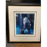 Robert Lenkiewicz (1941-2002) 'Painter in the Wind - 3:50am' signed artist's proof, mounted and fram