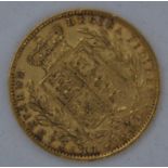 1866 Victoria (Young Head Shield Back) full sovereign, die number 43